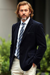 Mens Navy Blue Corduroy Sport Jacket Blazer