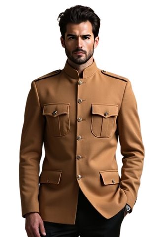 Burlywood Jodhpuri Mantel Herren