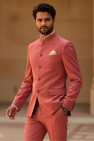 Redwood Jodhpuri Suit for Men – Slim Fit Wedding & Reception