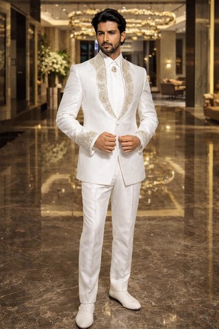 Traje esmoquin diseñador fiesta hombre