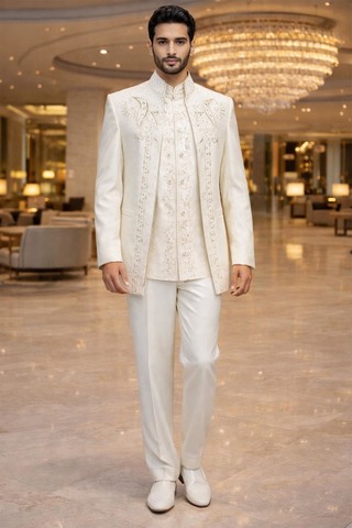 Costume Jodhpuri brodé homme
