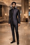 Elegante traje esmoquin recepción 1 botón