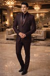 Eleganter brauner Smoking für Herren – 8-teilig