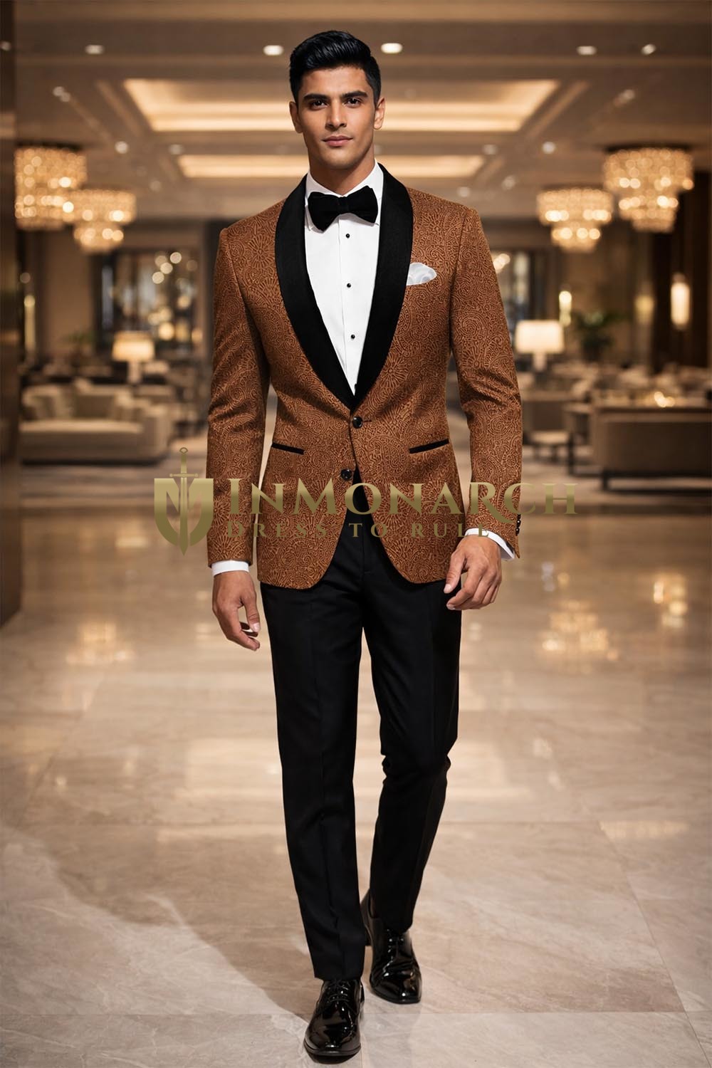Blazer velours bisque cintré homme