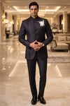 Smoking style angrakha marron foncé