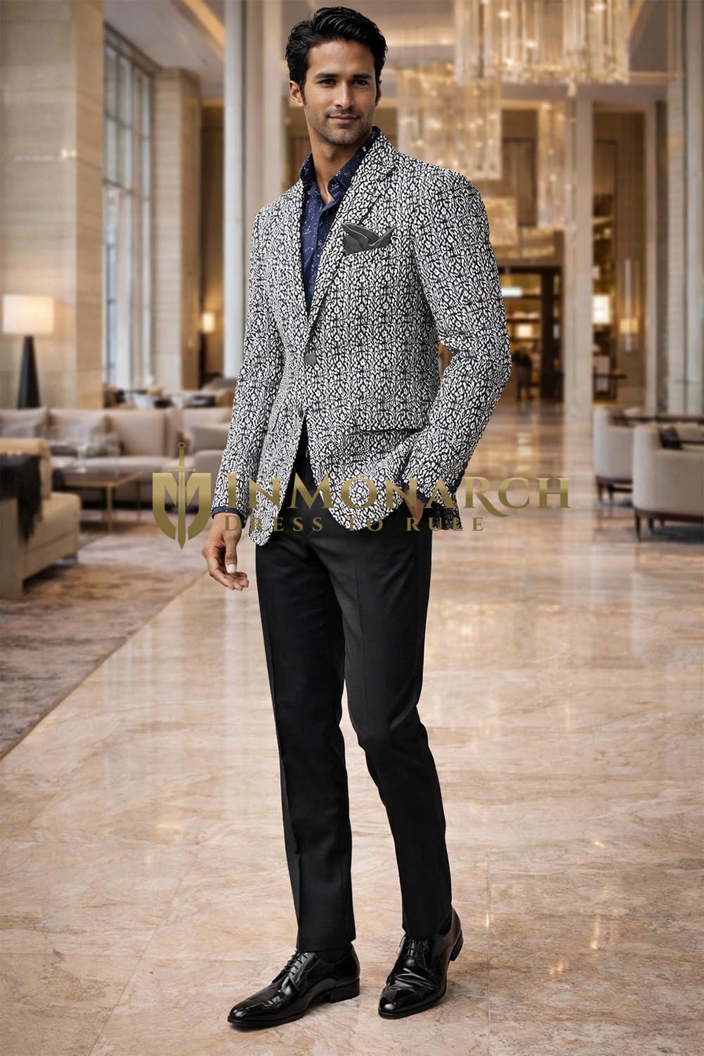 Blazer blanc pour homme slim fit