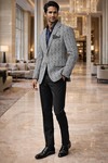 Blazer blanc pour homme slim fit