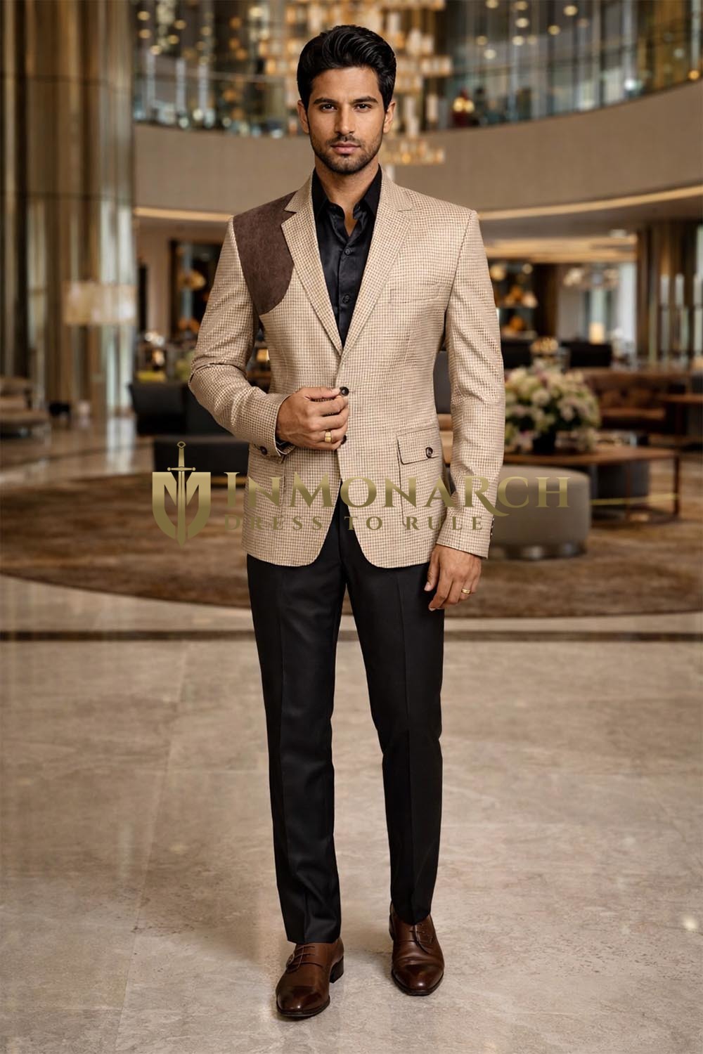 Blazer designer deux boutons homme