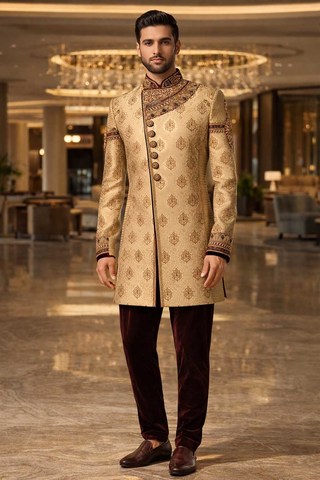 Costume indo occidental Bollywood bisque