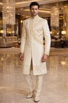 Costume indo occidental angrakha crème