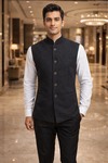 Chaleco Nehru Gris Hombre