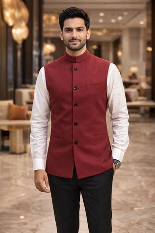 Chaqueta Modi Roja Hombre