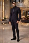Traje Jodhpuri diseñador cuello alto