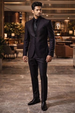 Traje Jodhpur marrón exclusivo hombre