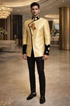 Costume royal Jodhpur angarakha jaune