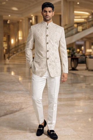 Jodhpuri Hochzeitsanzug fünf Knöpfe