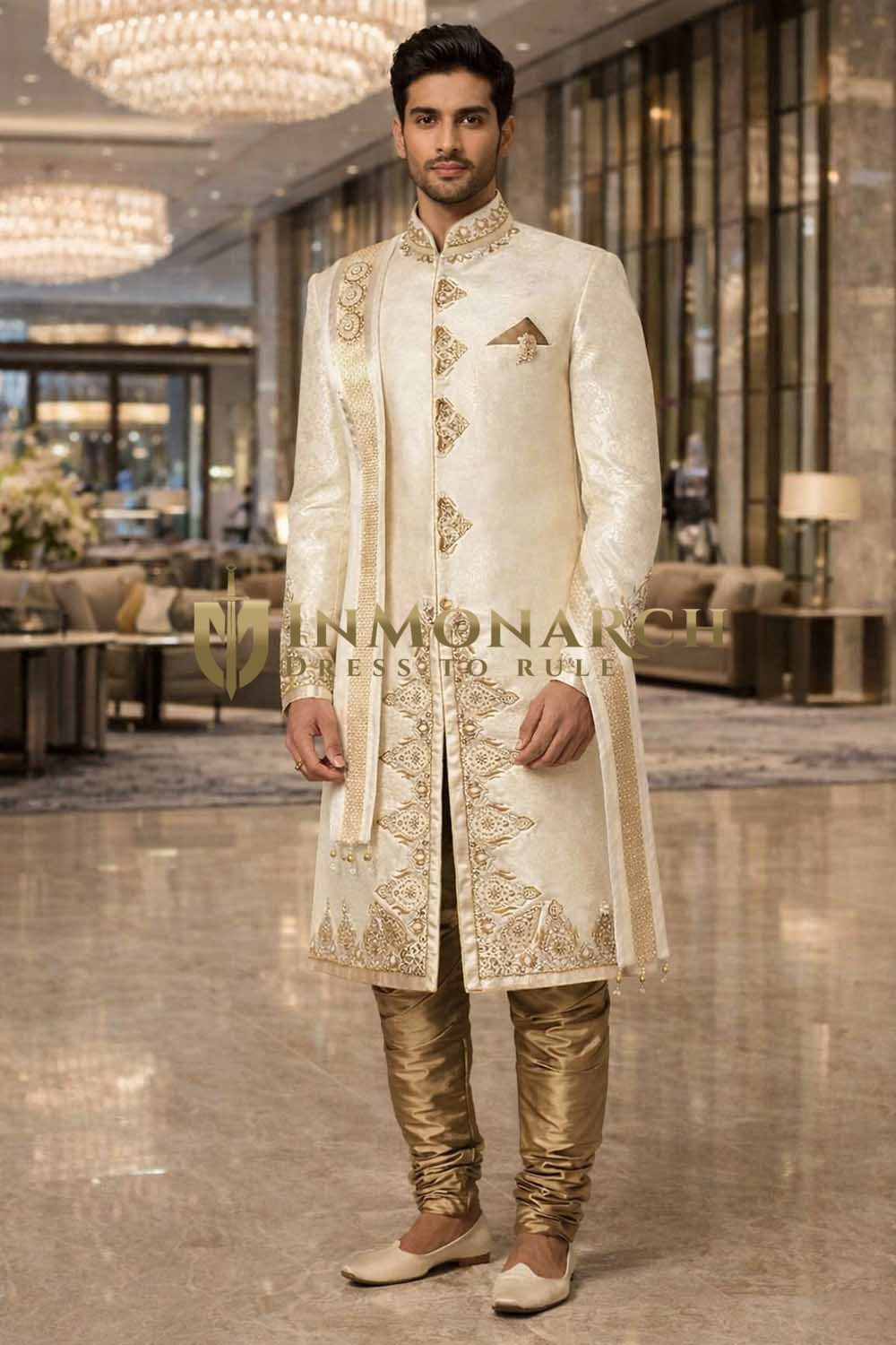 Sherwani de boda de diseñador