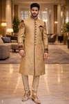 Sherwani boda 10 botones bordado