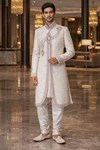 Sherwani crème créateur avec dhoti