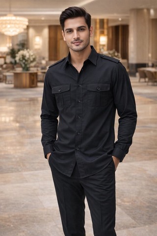 Veste safari noire pour explorateurs