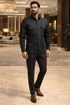Chemise chasse à carreaux noirs