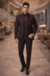 Smoking Herren Braun Einzigartiger Look – 7-teilig