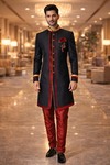 Sherwani indo occidental rouge chic