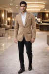 Blazer classique velours côtelé homme