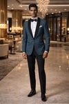 Blazer en Soie Classique Homme