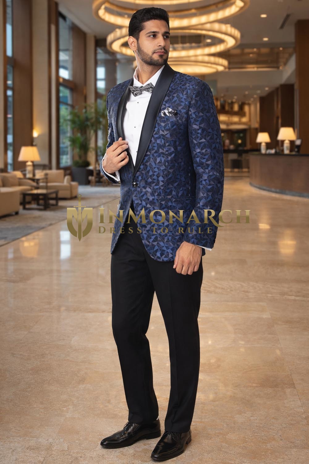  Acheter Blazer Tuxedo Bleu Marine Homme