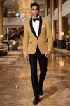 Blazer lunares amarillo satén
