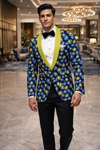 Blazer noir de cocktail homme
