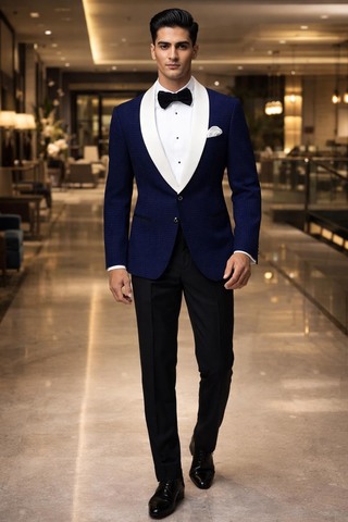 Veste formelle slim bleu royal