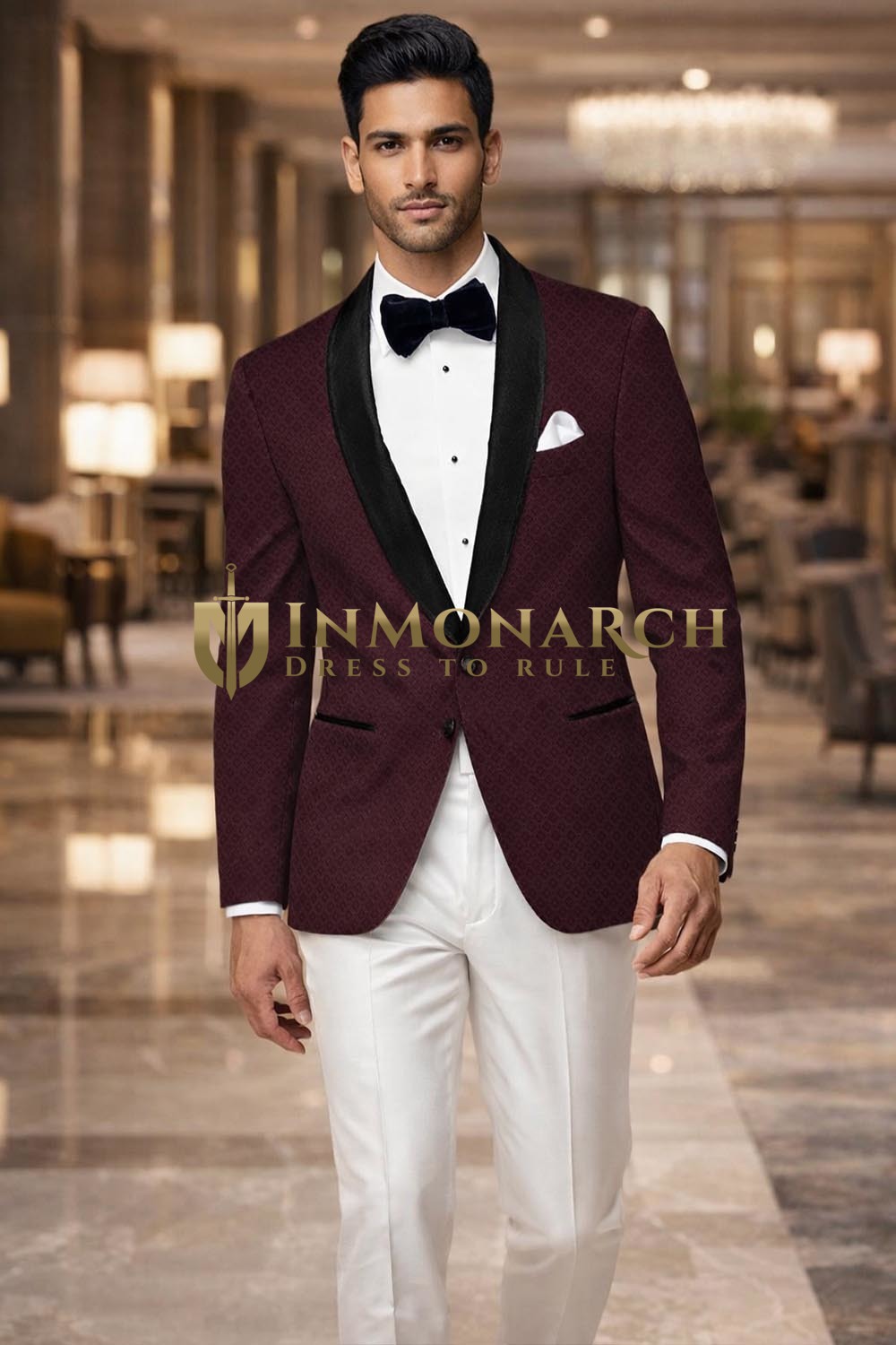 Mulberry Hommes Blazer velours revers châle