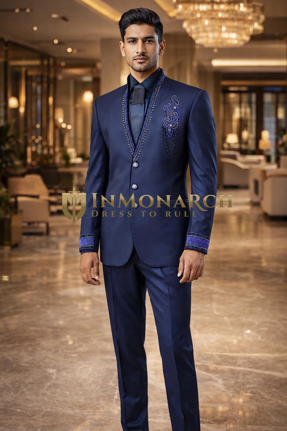 Traje Jodhpuri Príncipe 3 Botones