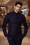 Traje Jodhpur diseño azul regencia