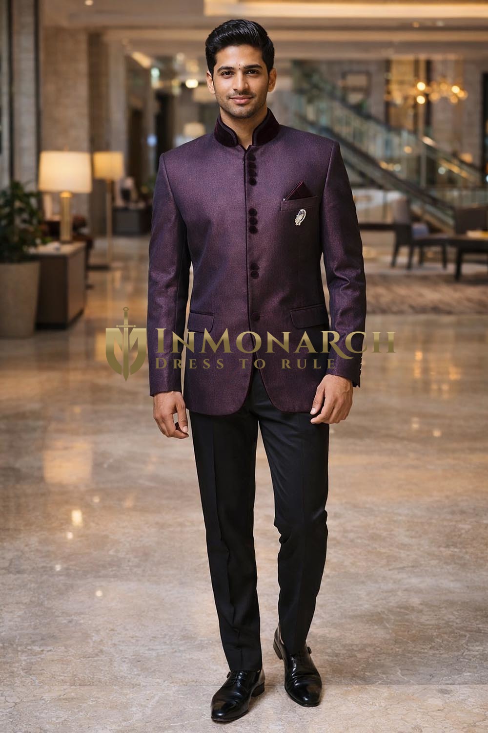 Herren Jodhpuri Anzug 10 Knöpfe