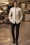 Costume Jodhpur Brodé Homme Beige