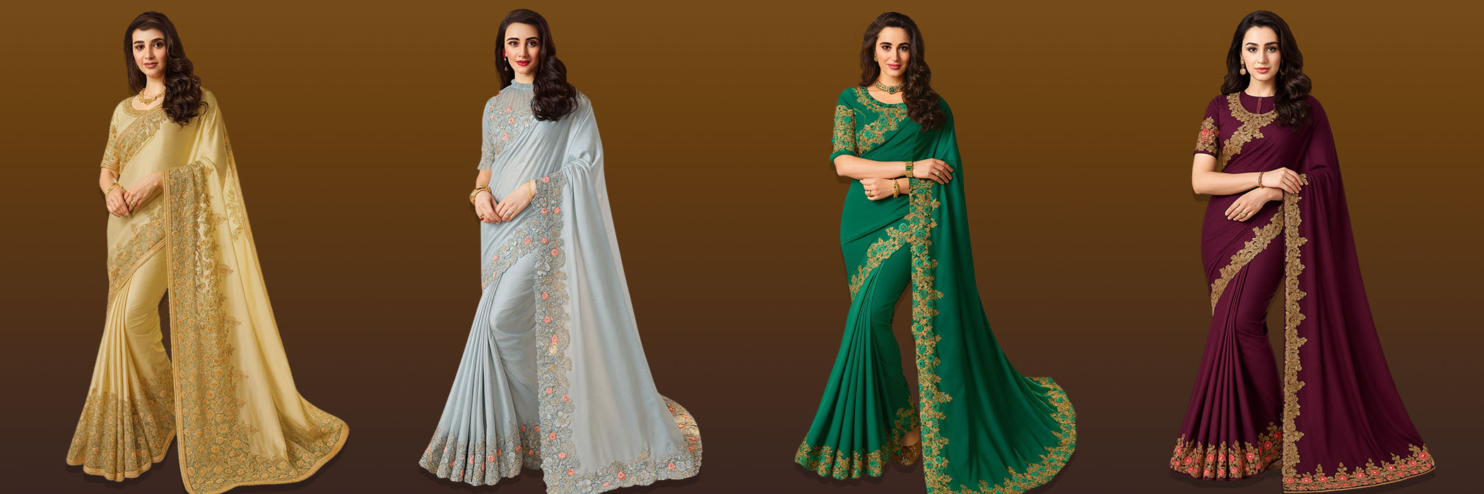 SUITE NUPTIALE INDIENNE SARI POUR LES FEMMES